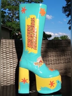 Dolls Kill® x SCOOBY-DOO™ "Mystery Machine" Platform GoGo Boots